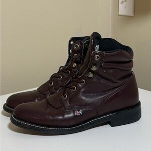 Tomy Lama Mens Briar Pitstop TW2006 Brown Leather Waterproof Work Boots 6.5 EE